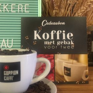 Cadeaubon: Koffie met gebak voor twee